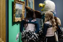 Kansas City art museum fulfills Super Bowl bet by sending painting to Philly