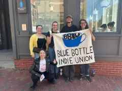 Blue Bottle Coffee union workers walk out over bargaining dispute